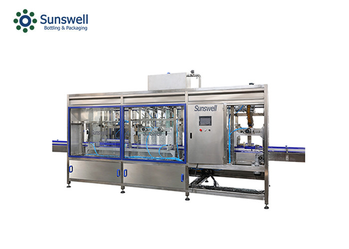 Full Automatic 4 Head Linear Washing Filling And Capping Machine