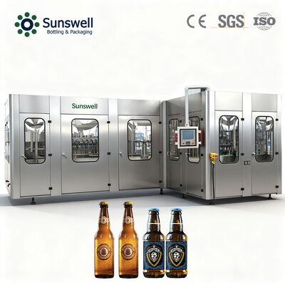 Automatic Glass Bottle Beer & Beverage Filling Machine