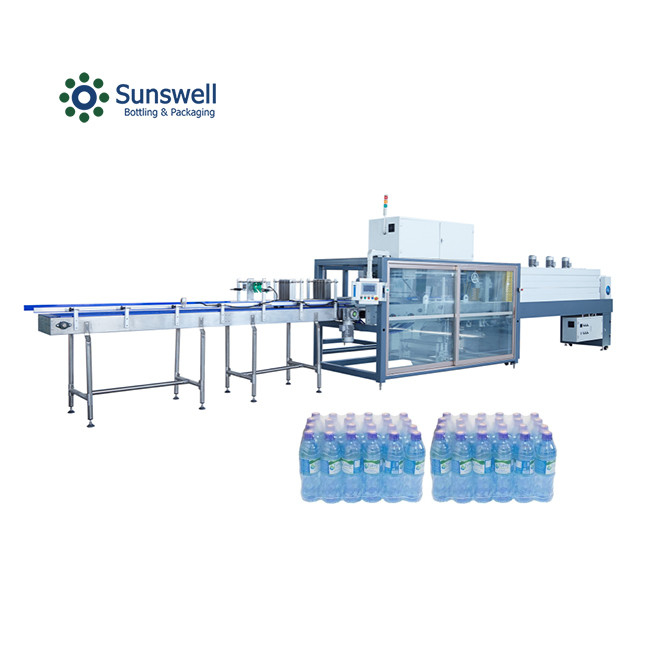 PET Bottle Automatic Shrink Wrapping Machine High Efficiency Sleeve Label