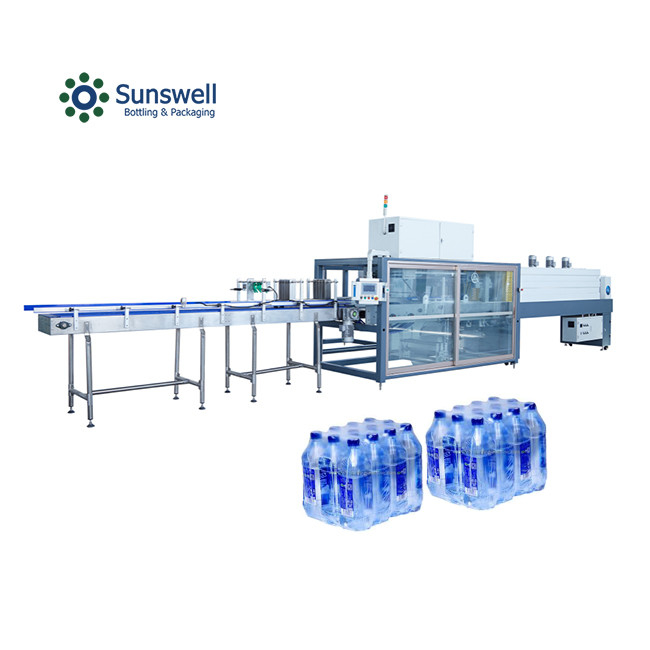 Thermo Packaging Shrink Wrapping Machine Soft Drink PET Glass Bottle Heat