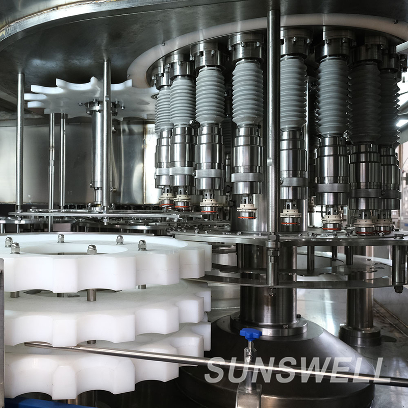 High Speed Fruit Juice Filling Machine Sanitizer Rinsing Fruit Chunk Peristaltic Weighting Bottling Sealing Monoblock