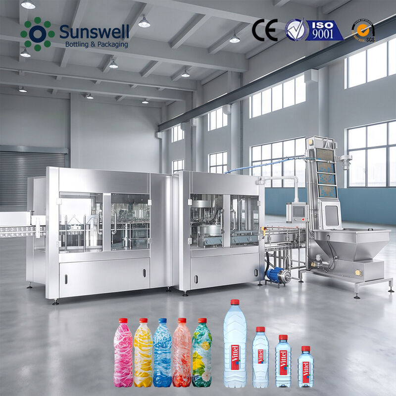 500ml PET Bottle 24000BPH Water Bottling Production Line 3‑in‑1 Filling Machine